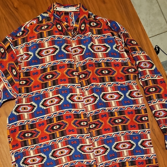 Sharper Image Multicolor Silk Shirt - Picture 4 of 7